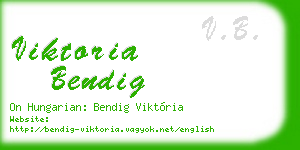 viktoria bendig business card